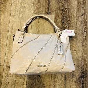 Beautiful Jessica Simpson Light Gray/Cream  Shoulder Bag